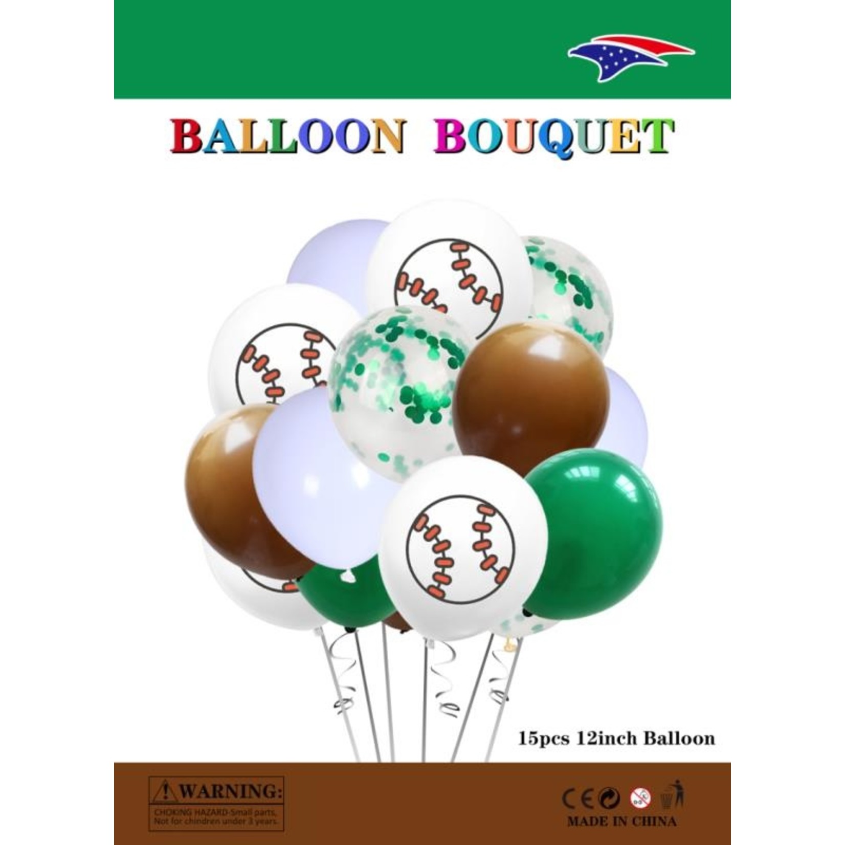 Baseball Theme Balloon Bouquet