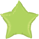 20" Star Lime Green Foil Balloon