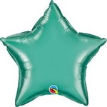 20" Star Green Foil Balloon