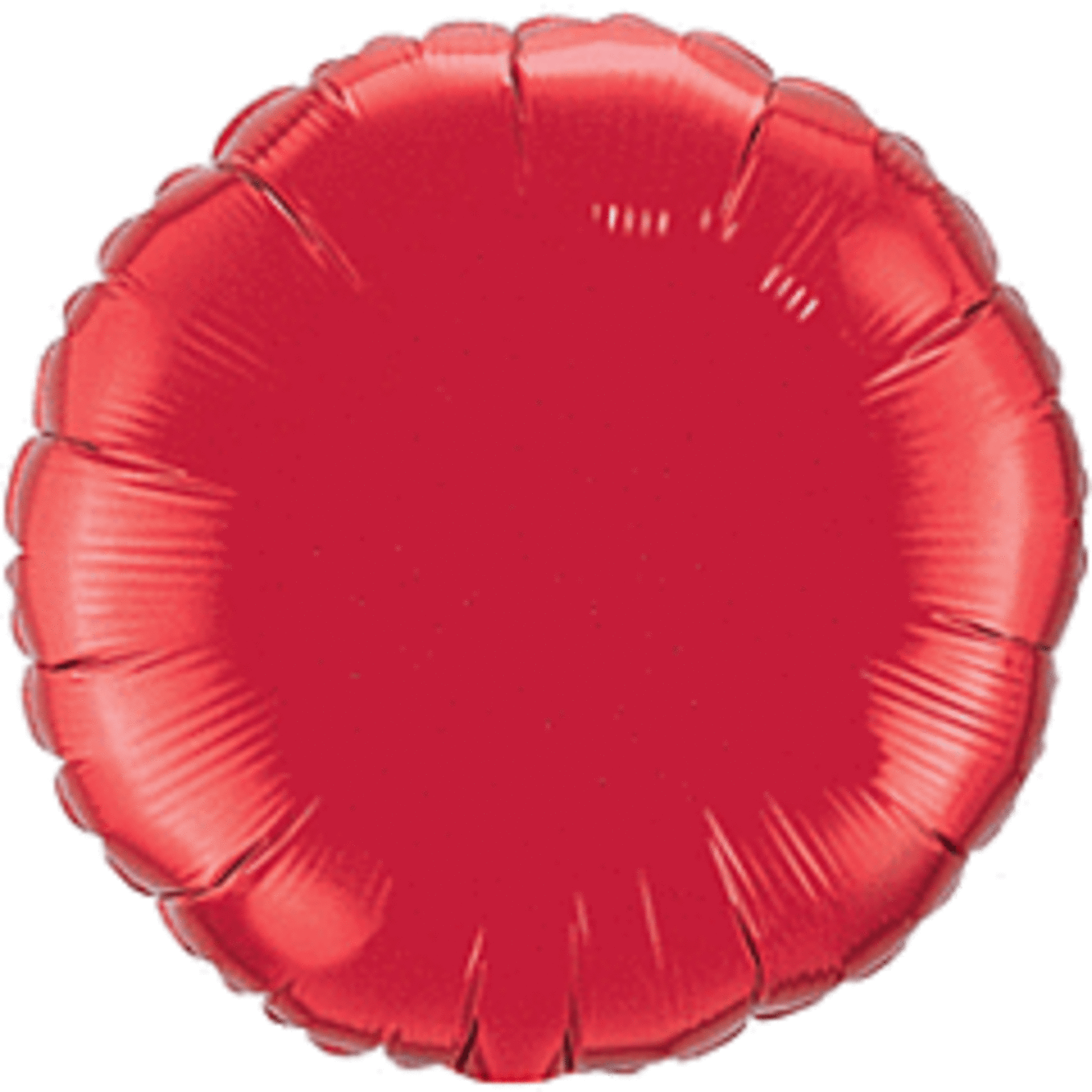 18" Red Round Foil Balloon