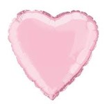 18"  Pistol Pink Heart Foil Balloon