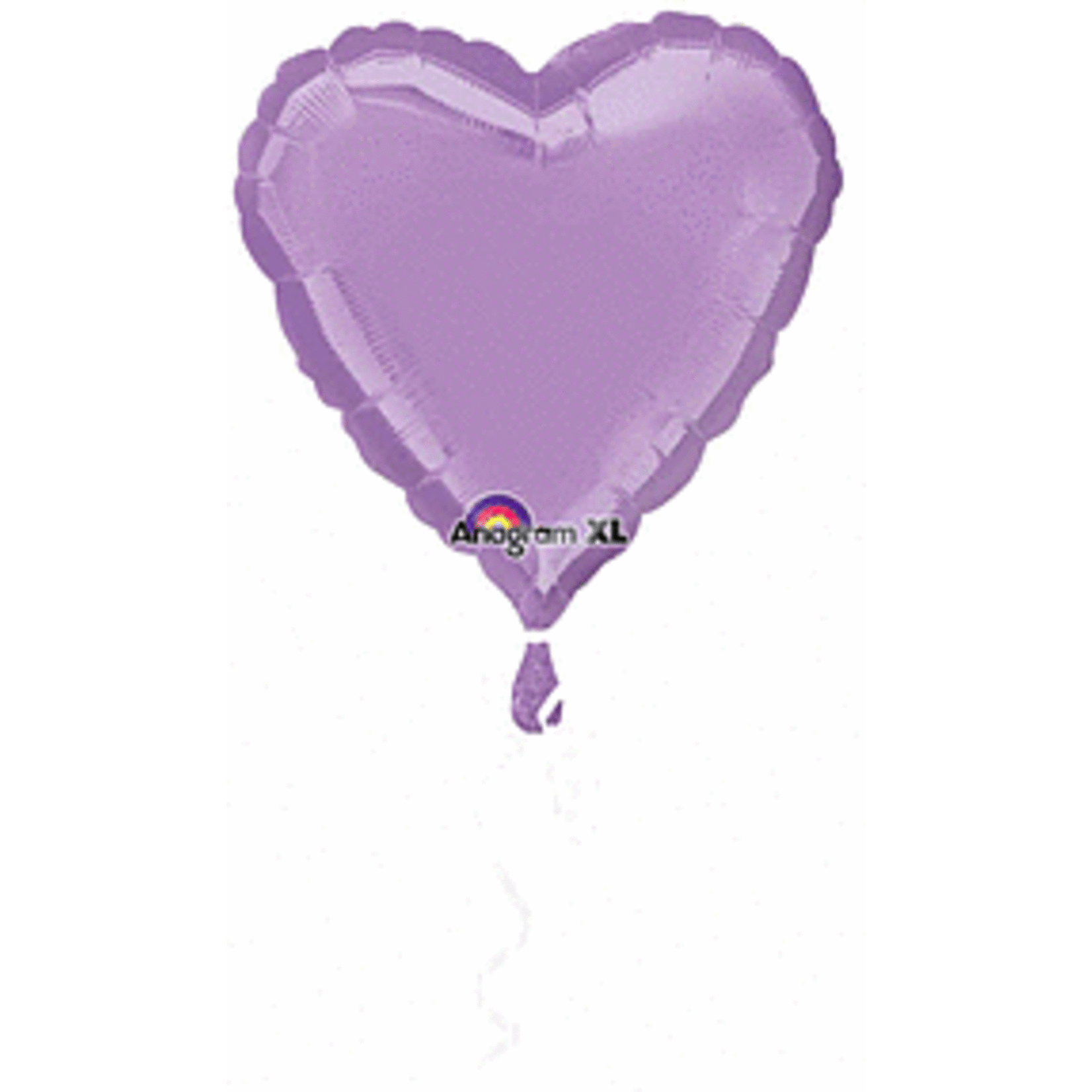 18" Heart Lavender Foil Balloon