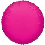 18'' Round Hot Pink Foil Balloon