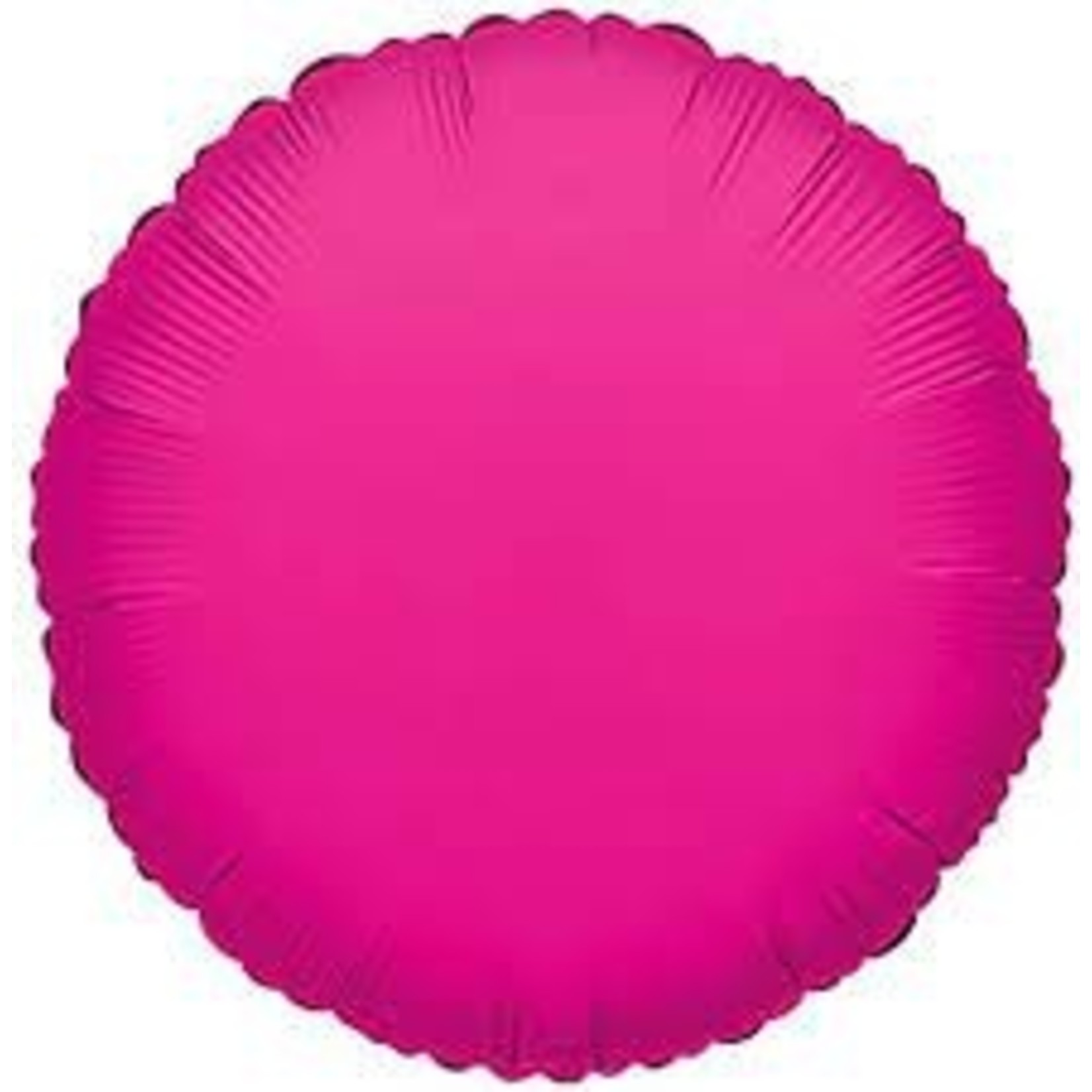 18'' Round Hot Pink Foil Balloon