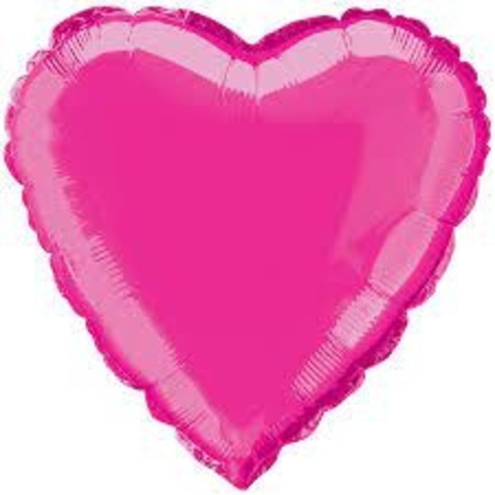 18" Heart Hot Pink Foil Balloon