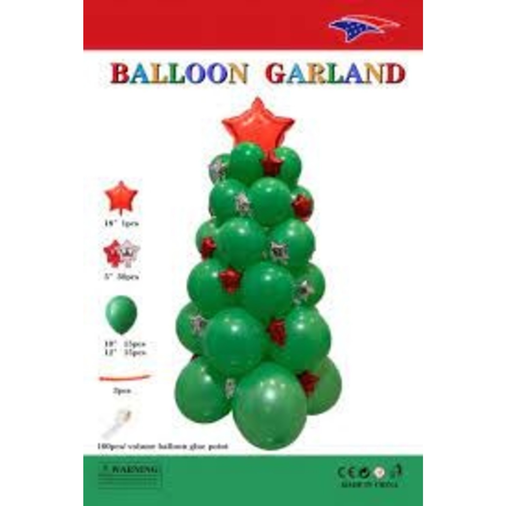 Christmas Tree Balloon Garland