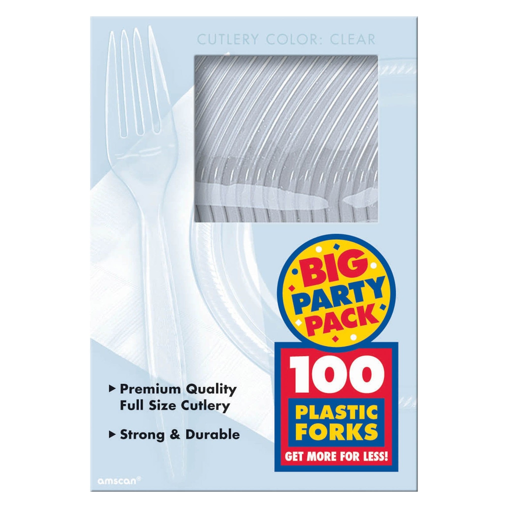 Big Party Pack Clear Plastic Forks