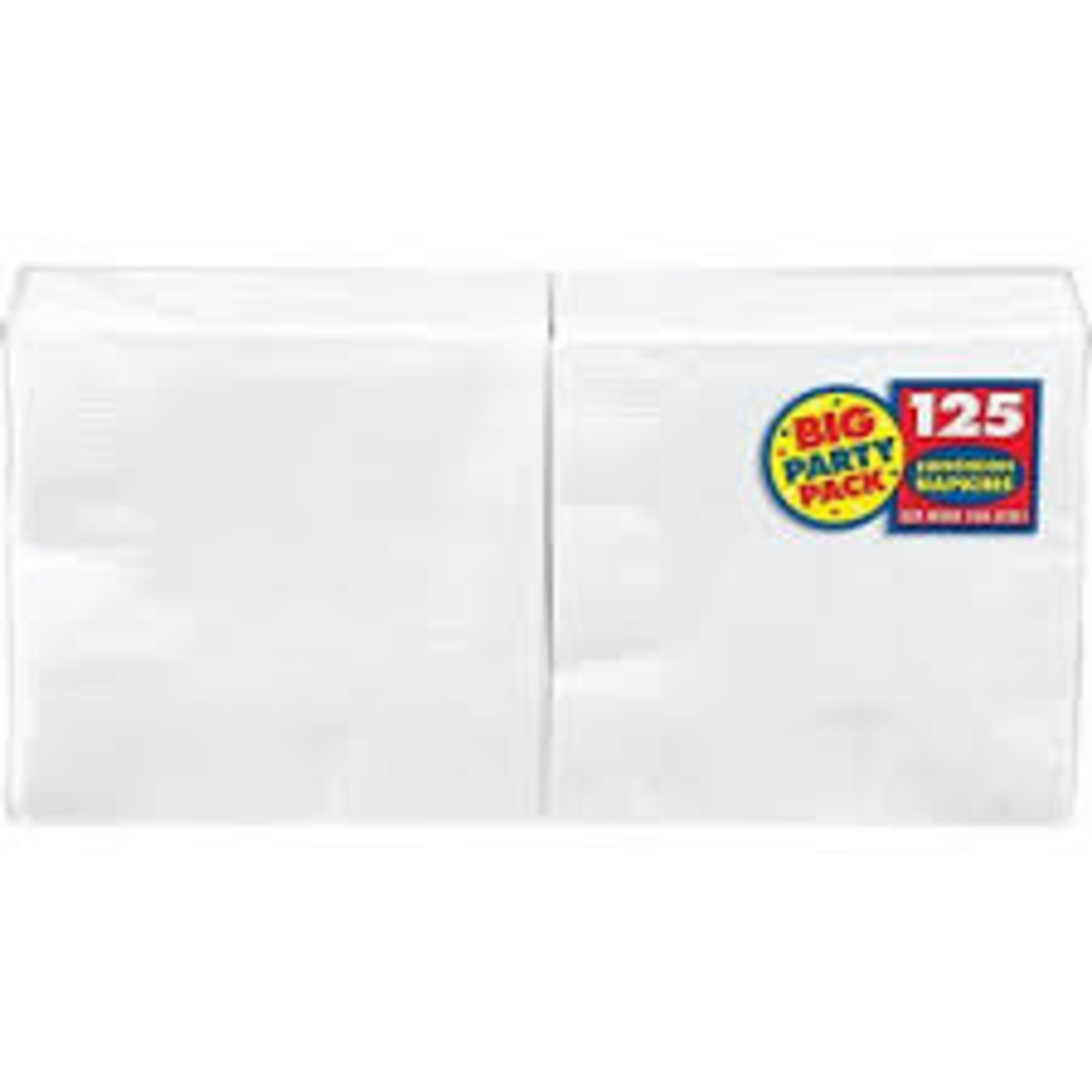 White Big Party Pack Beverage Napkins