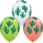11" Round Cactus Print Balloons