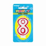 Red and White Candle #8