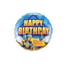 Qualatex 18" Happy Bday Construction Balloon