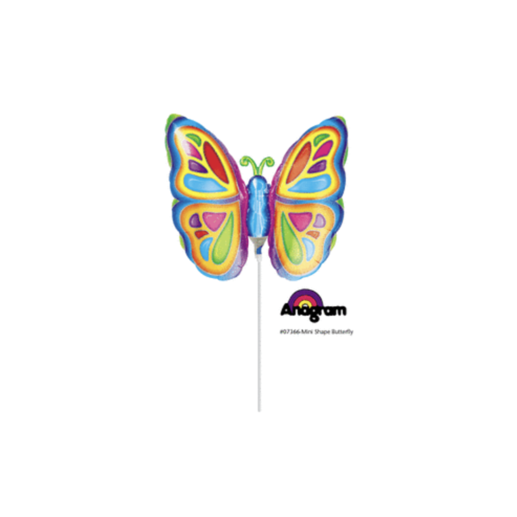 Anagram Air Filled 14in Colorful Butterfly