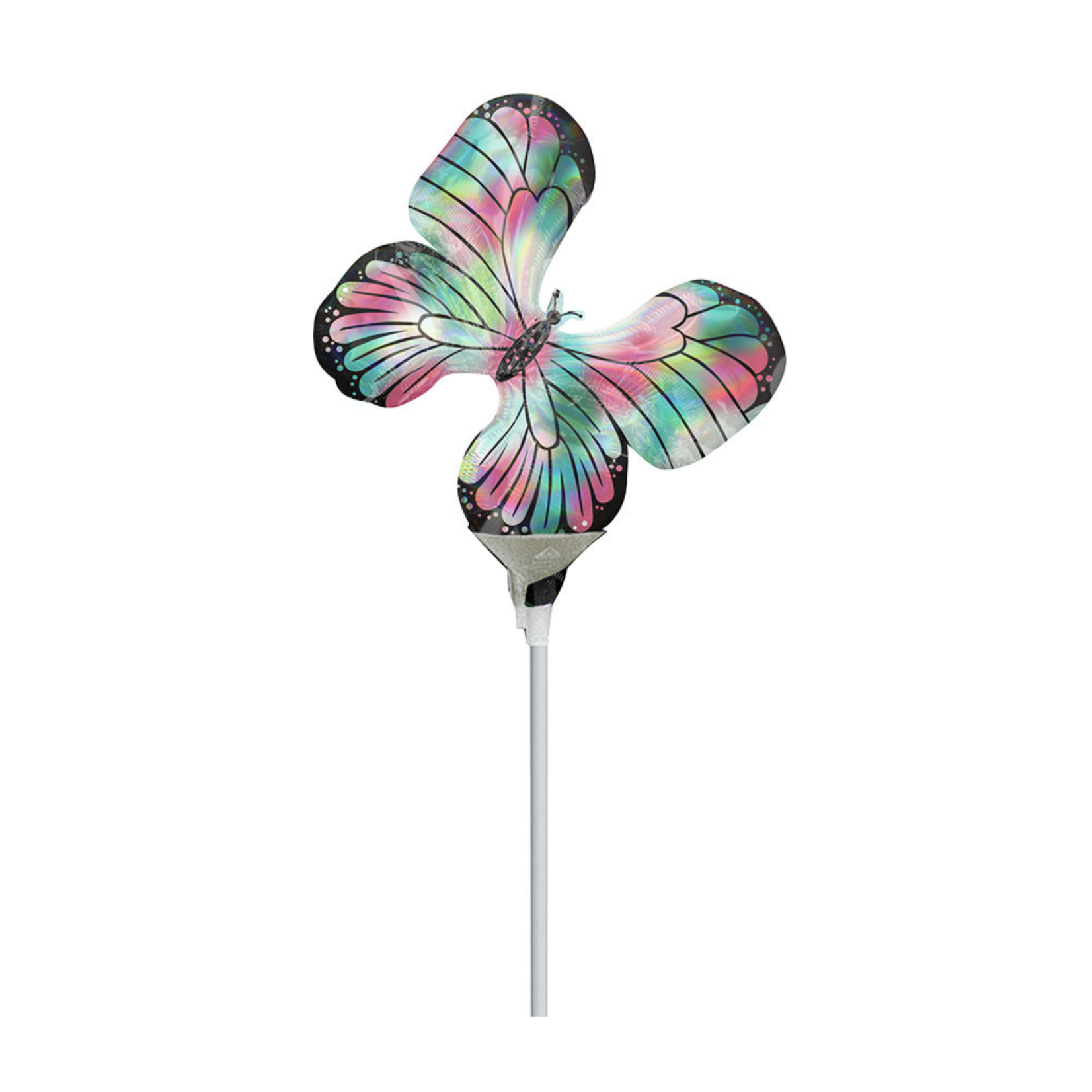 Anagram Air Filled 14in Iridescent Butterfly Balloon