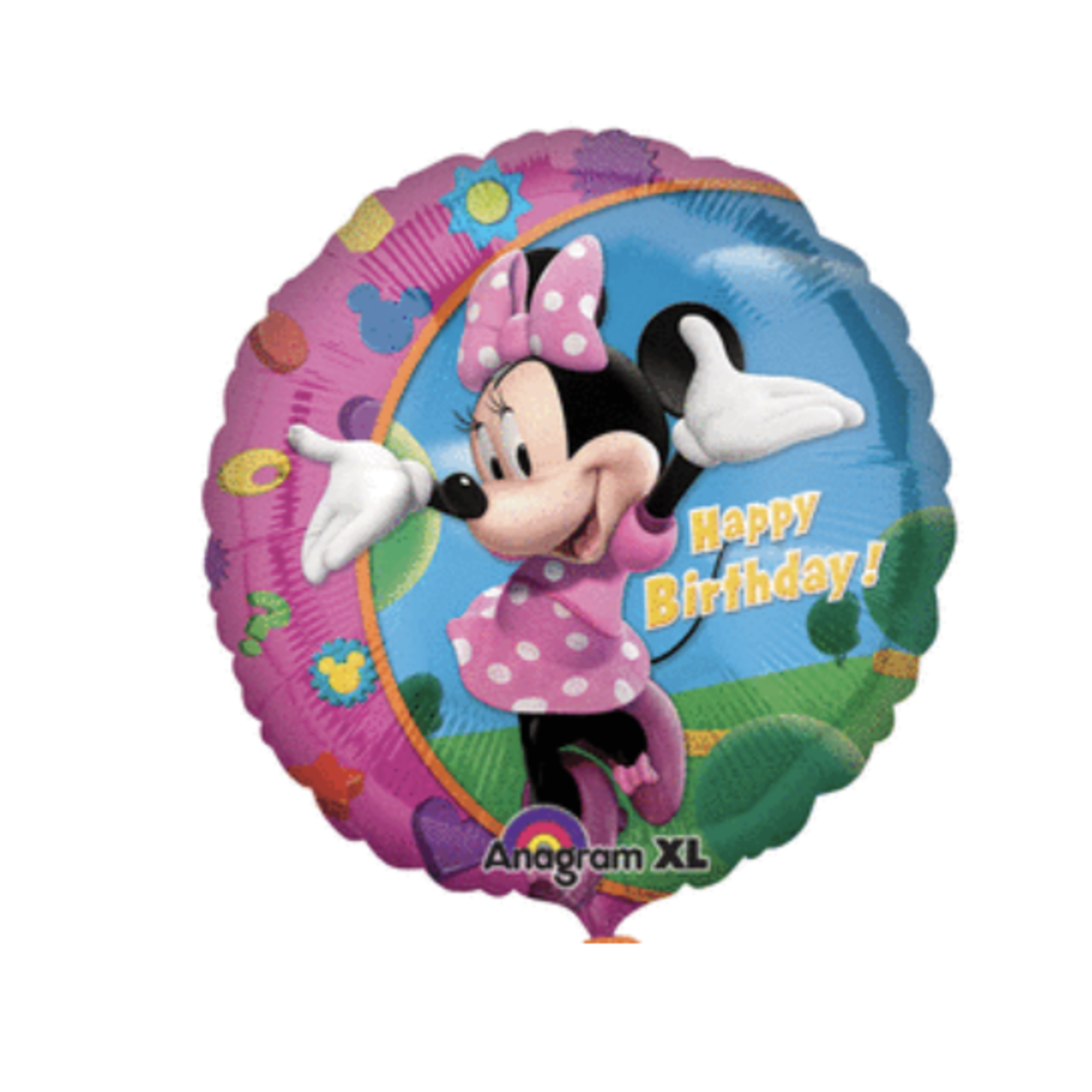 Anagram 18in Happy Bday Minnie Balloon