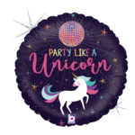 Anagram 18" Party Like A Unicorn Balloon