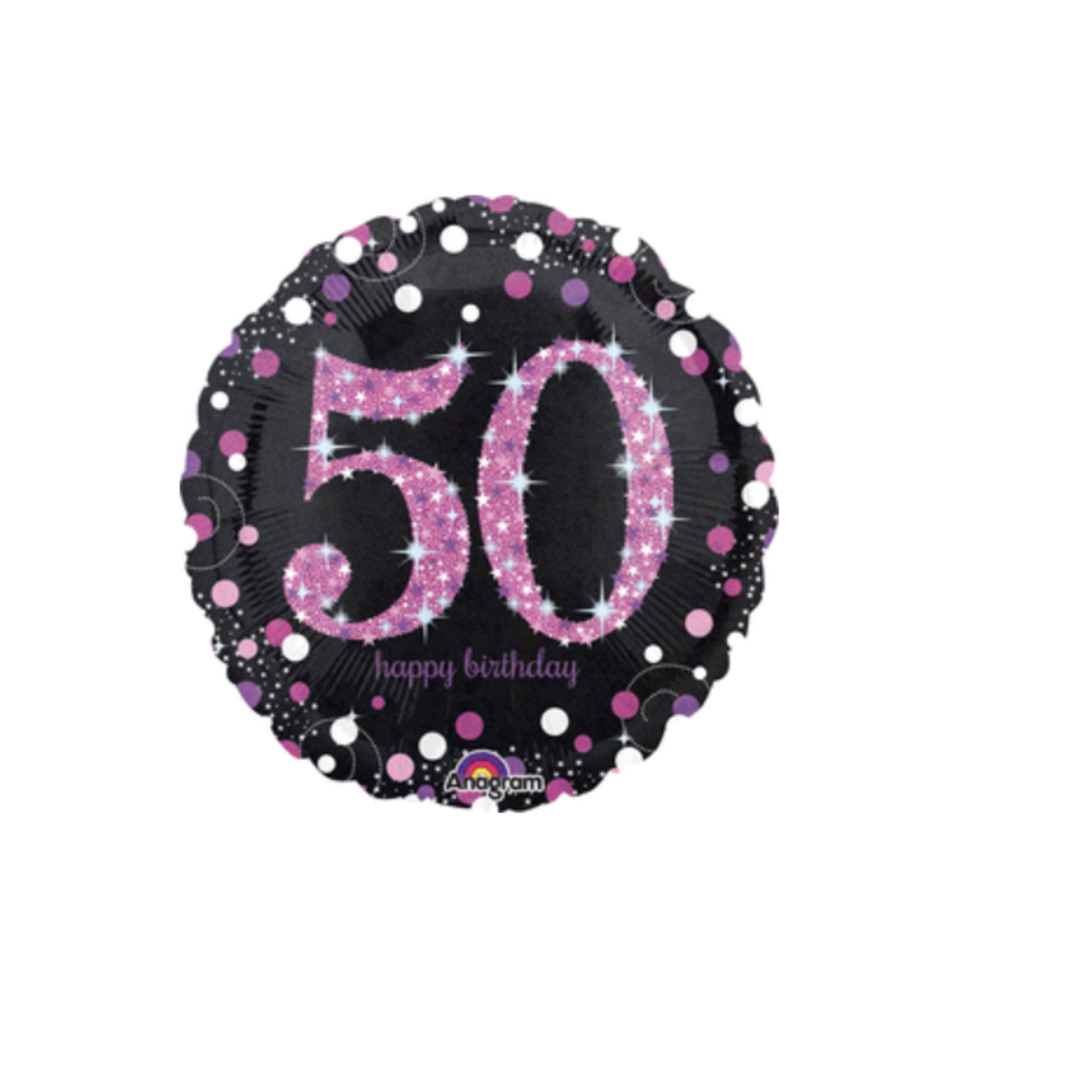Anagram 18" Happy 50 Birthday Holographic Balloon