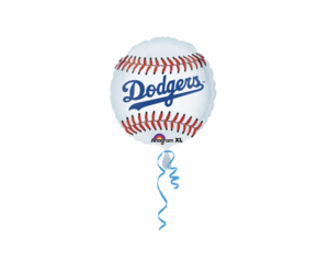  Anagram MLB Los Angeles Dodgers Baseball Jersey Foil Balloon,  24, Multicolored : Home & Kitchen