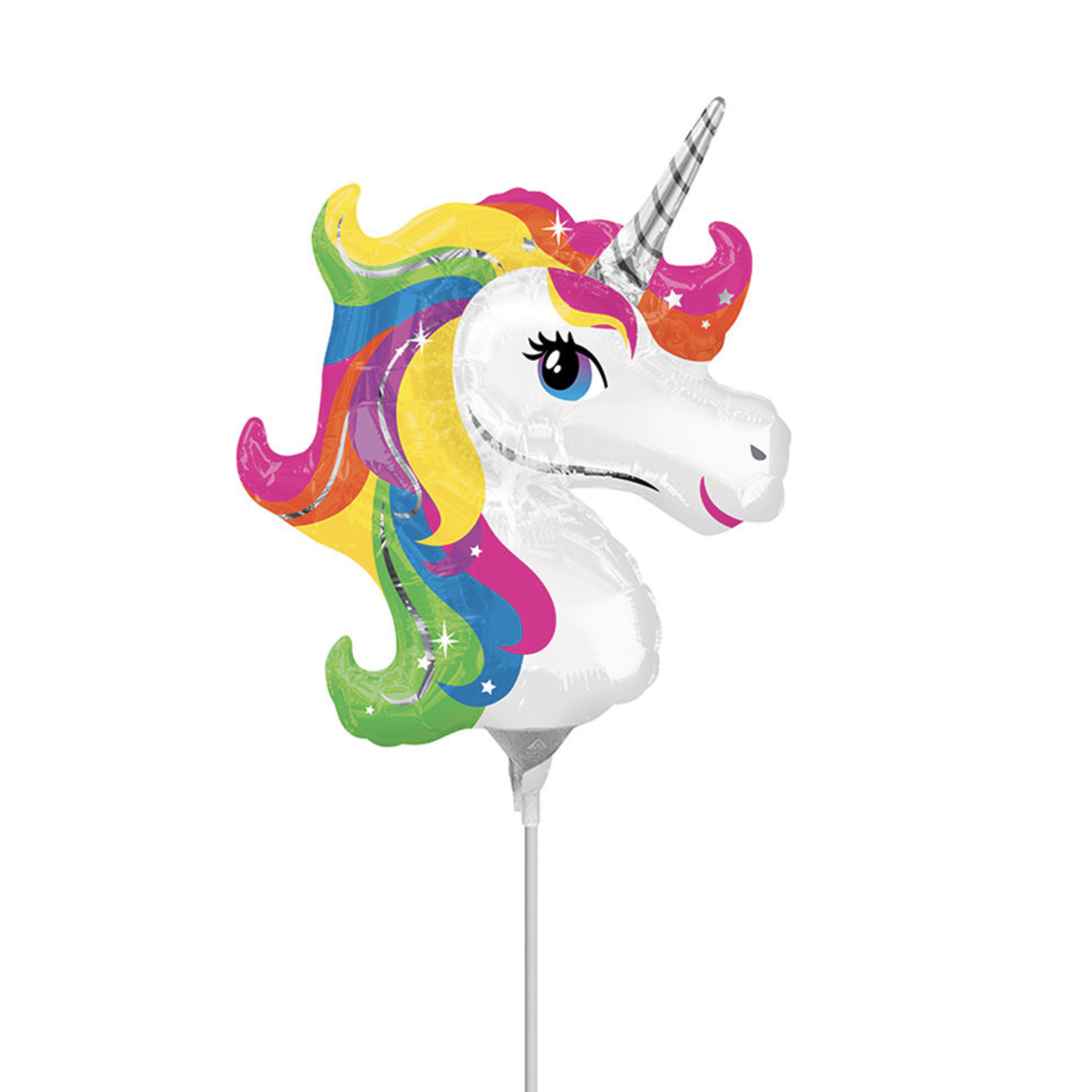 Anagram Air Filled 14" Colorful Unicorn Balloon