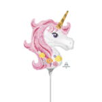 Anagram Air Filled 14" Glitter Unicorn Balloon