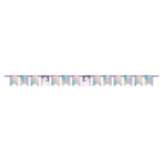Unicorn Party Pennant Banner 7 ft