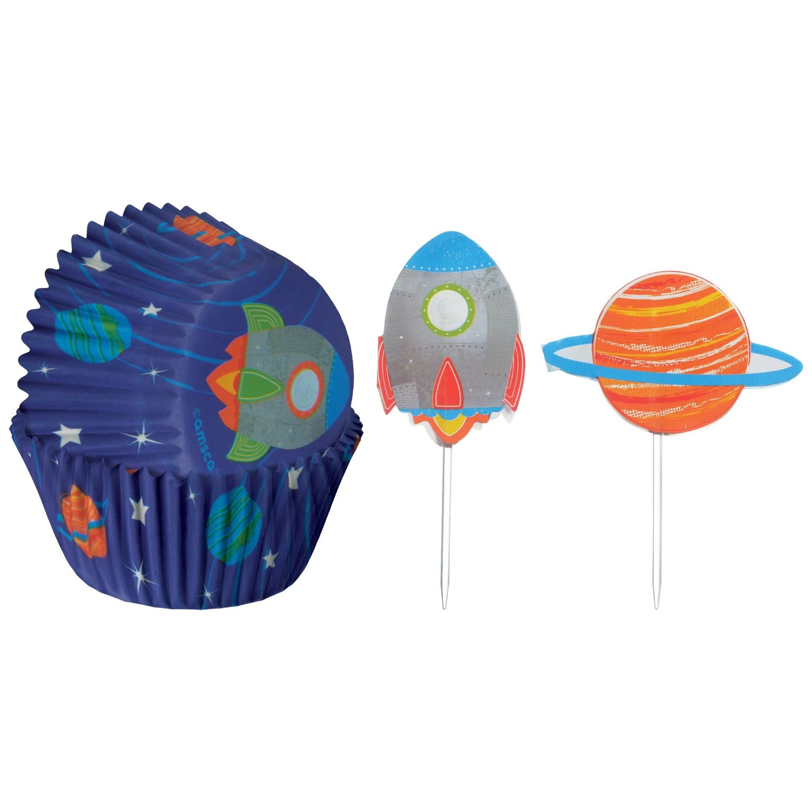 Space Cupcake Case and Picks
