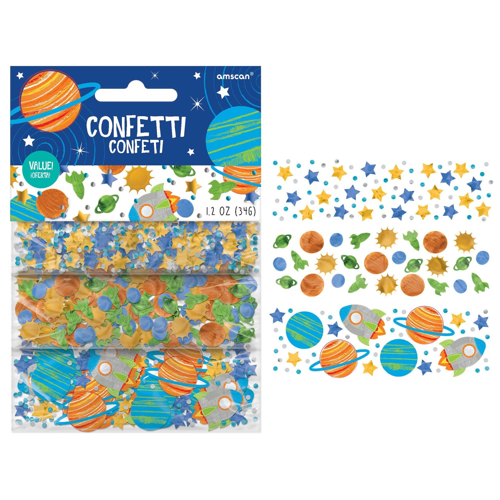 Blast Off Birthday Value Pack Confetti