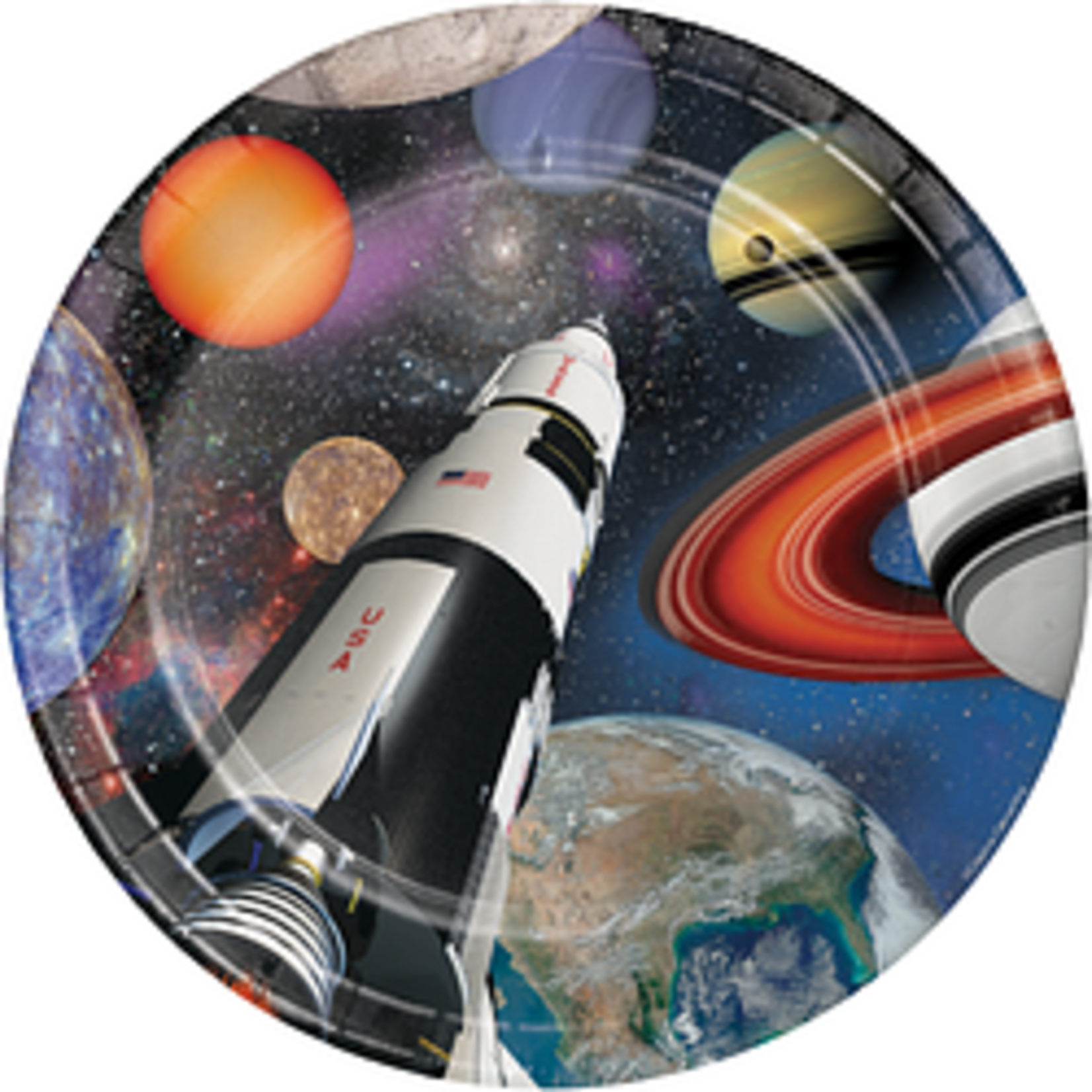 Space Blast Lunch Plates 8ct