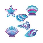 Mermaid Seashell Cutouts 6pcs