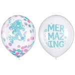 Shimmering Mermaids Latex Confetti Balloon