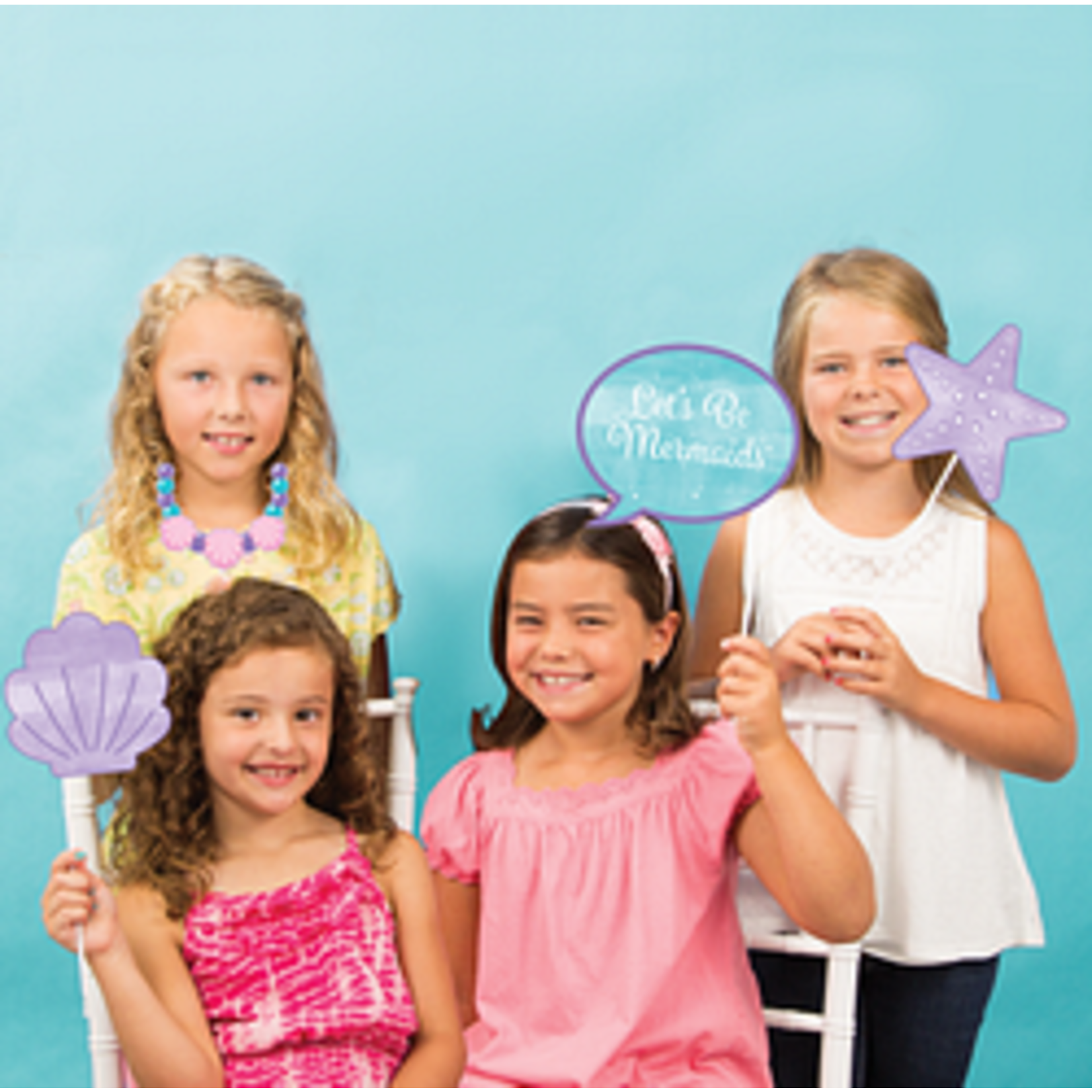Mermaid Photo Booth Props 10ct
