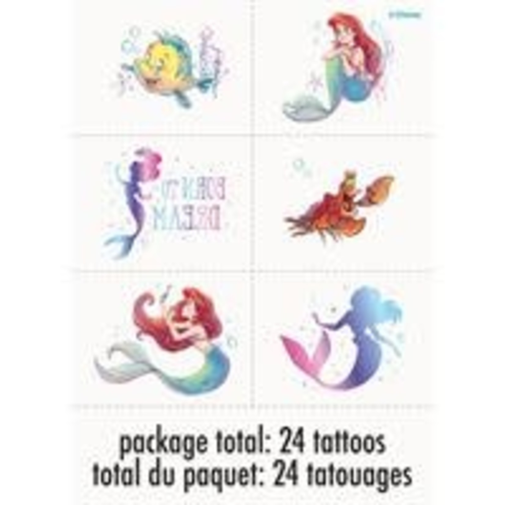 The Little Mermaid Tattoos 24ct