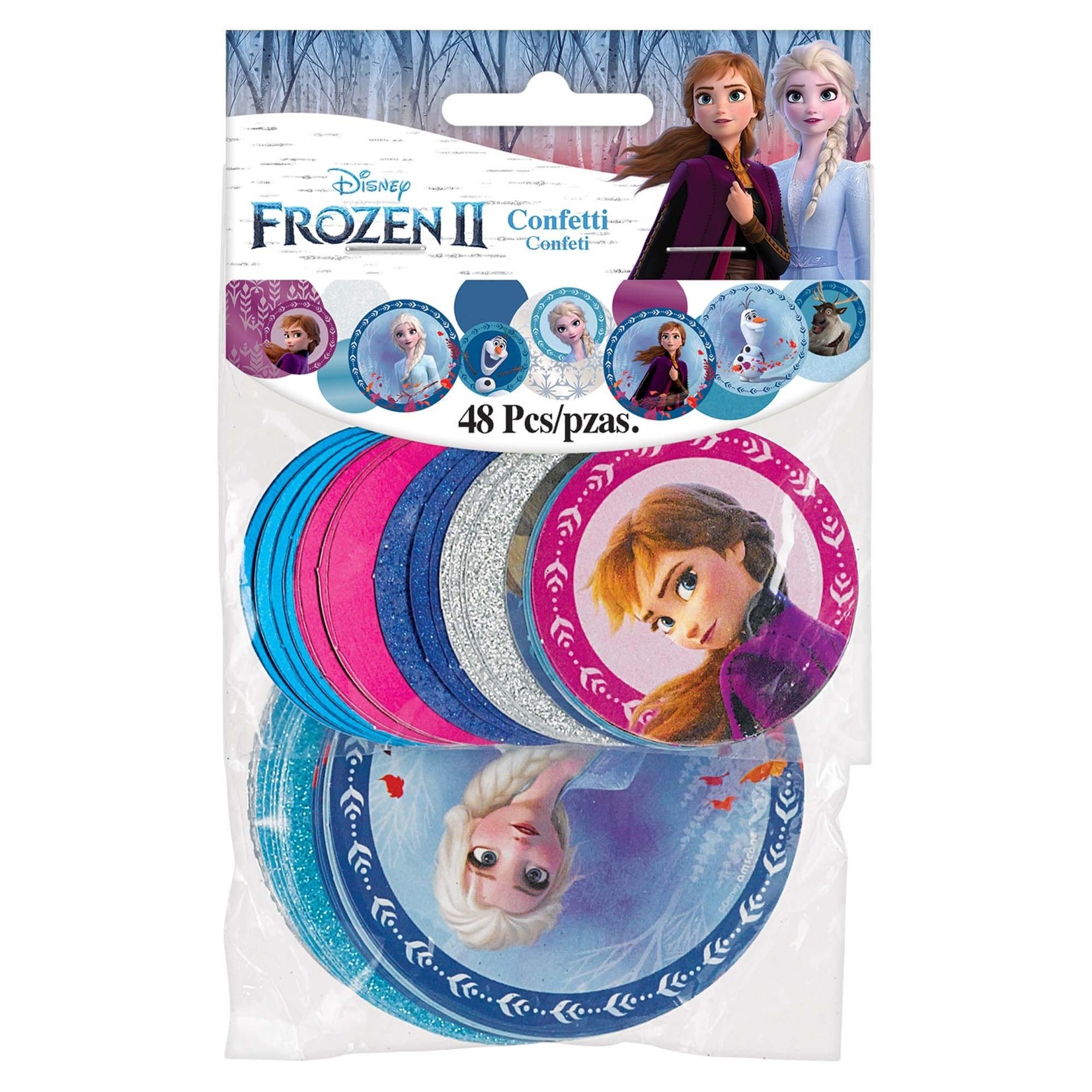 Disney Frozen 2 Giant Confetti Circles 48ct