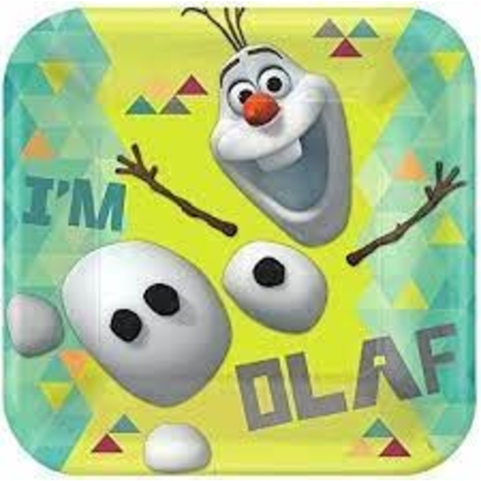 9" Frozen Olaf Lunch Plates 8ct
