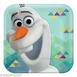 Frozen Olaf Cake Plates 8ct