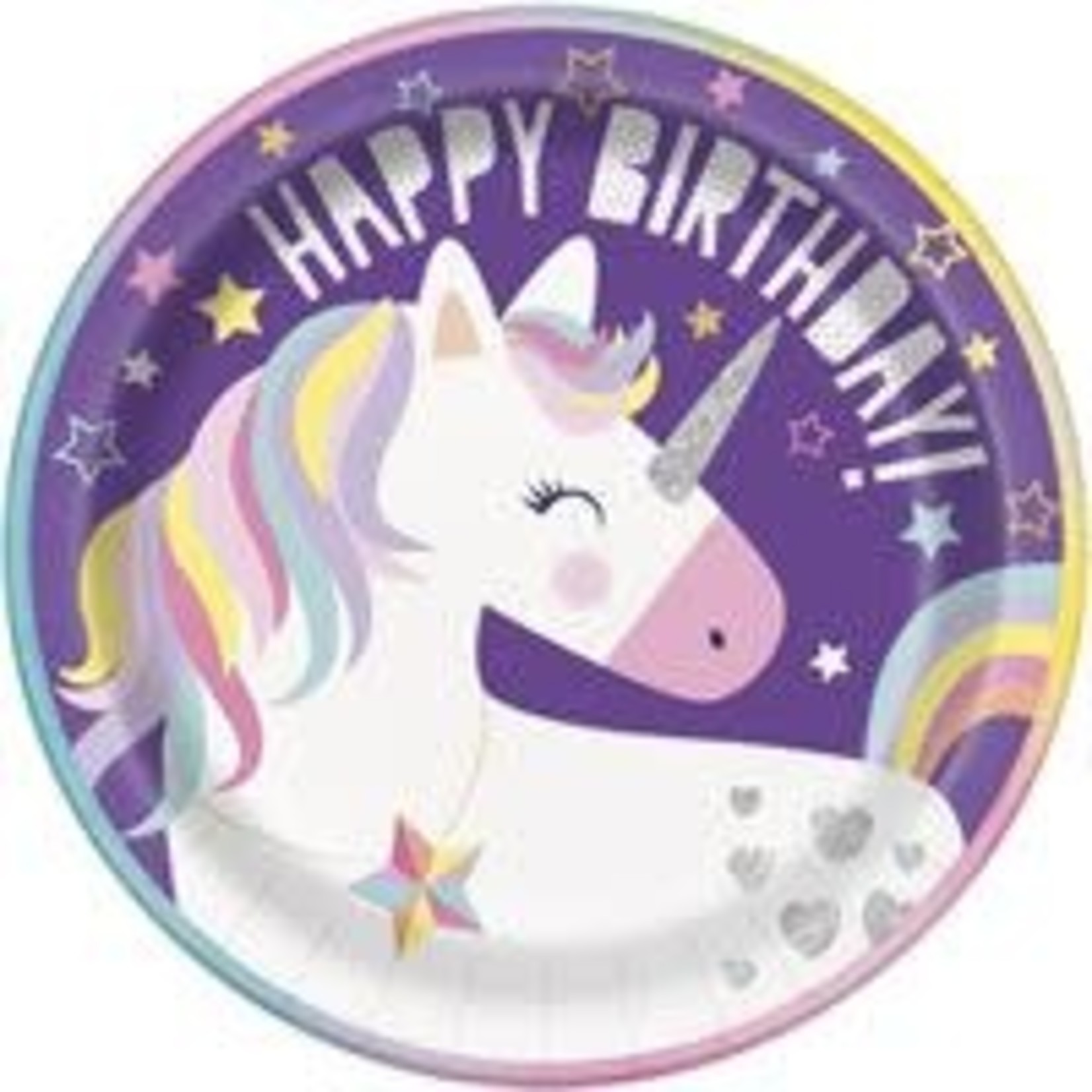 Unicorn Lunch Plates 8ct