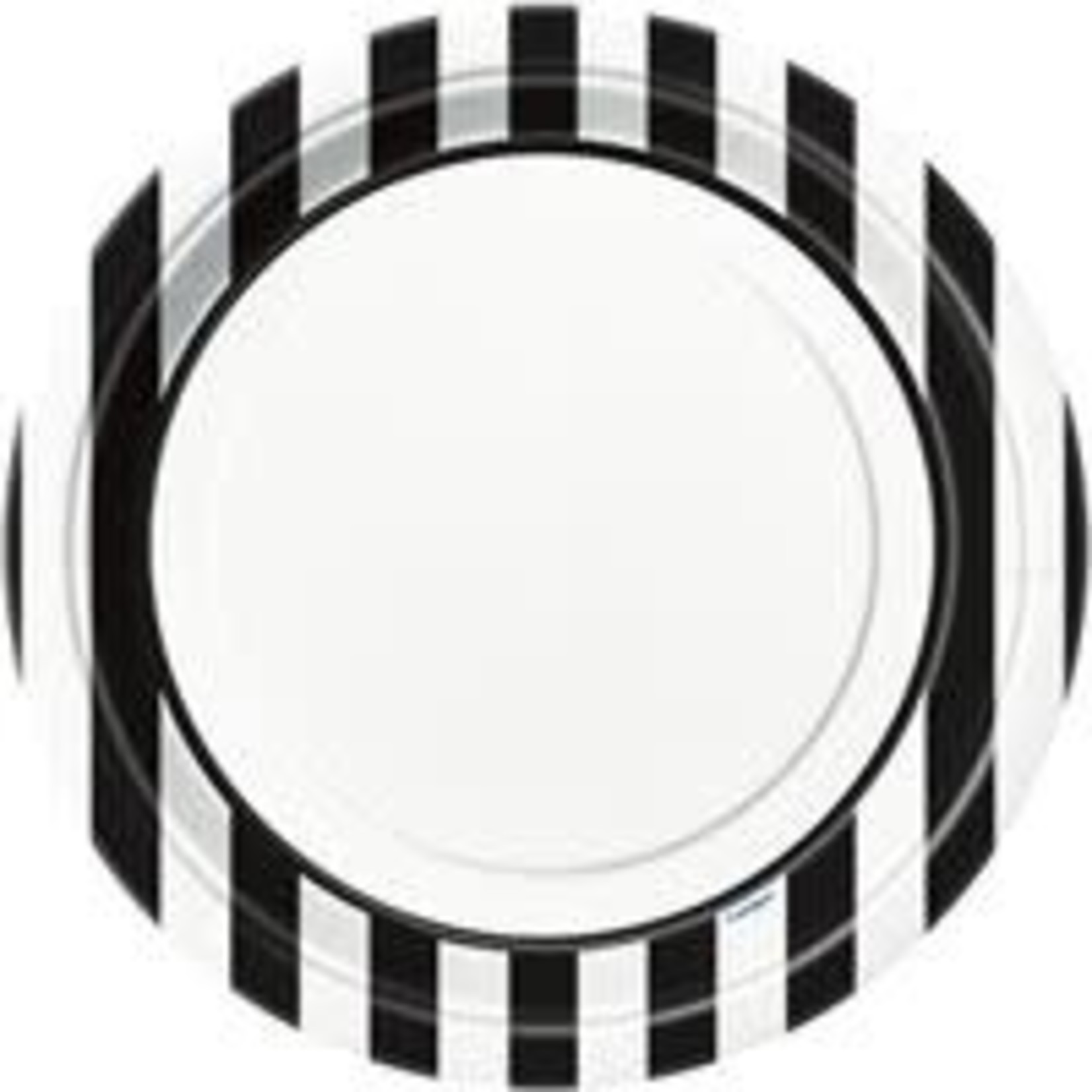 Black Stripe Dinner Plate