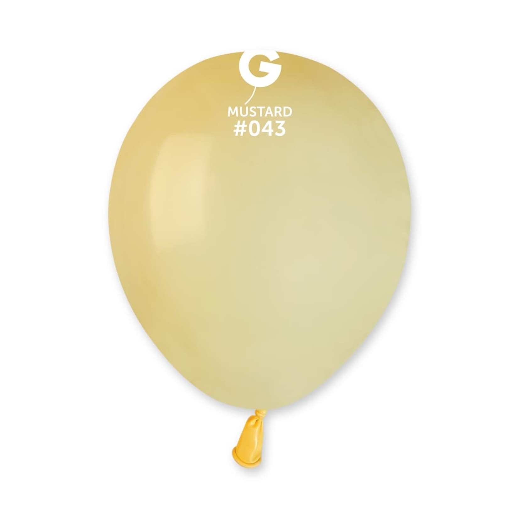 Gemar Gemar 5" Mustard Baby Yellow Balloons 100pcs