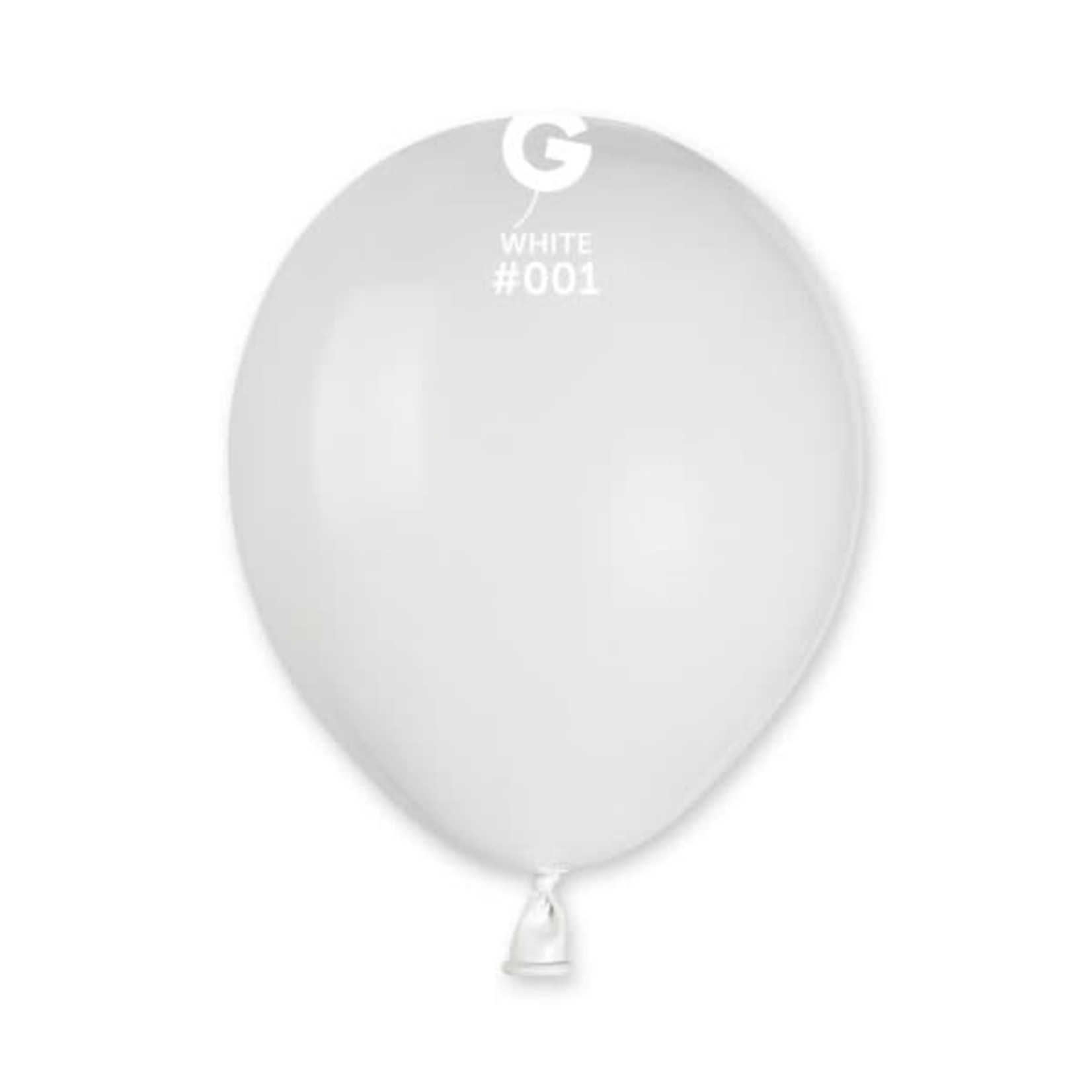 Gemar Gemar 5" White 100ct Balloon