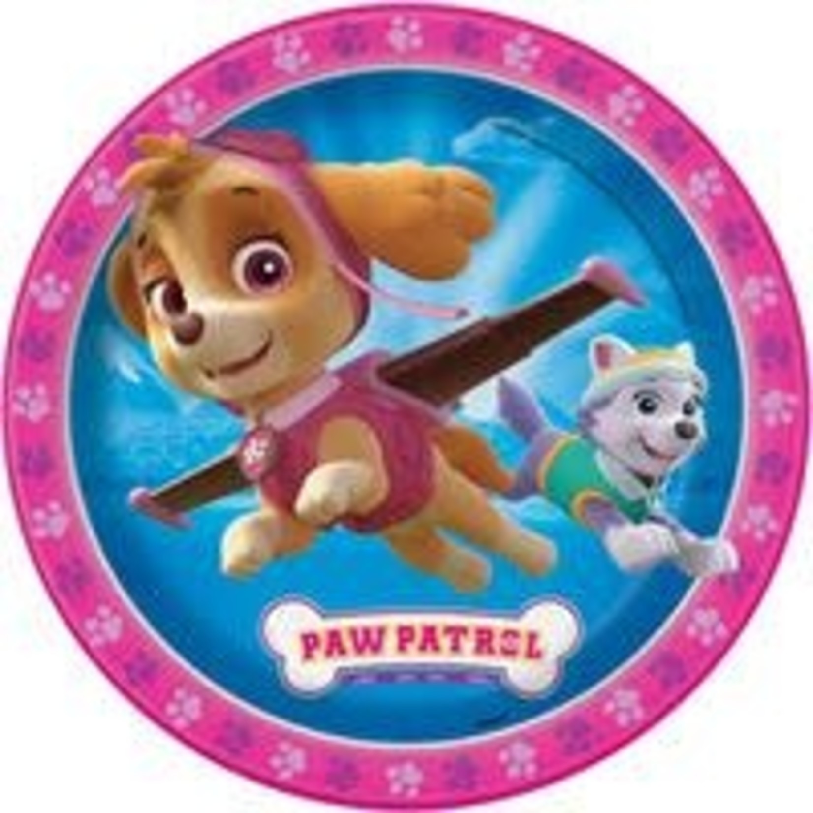 Paw Patrol Girl Round 9" Dinner Plates 8ct