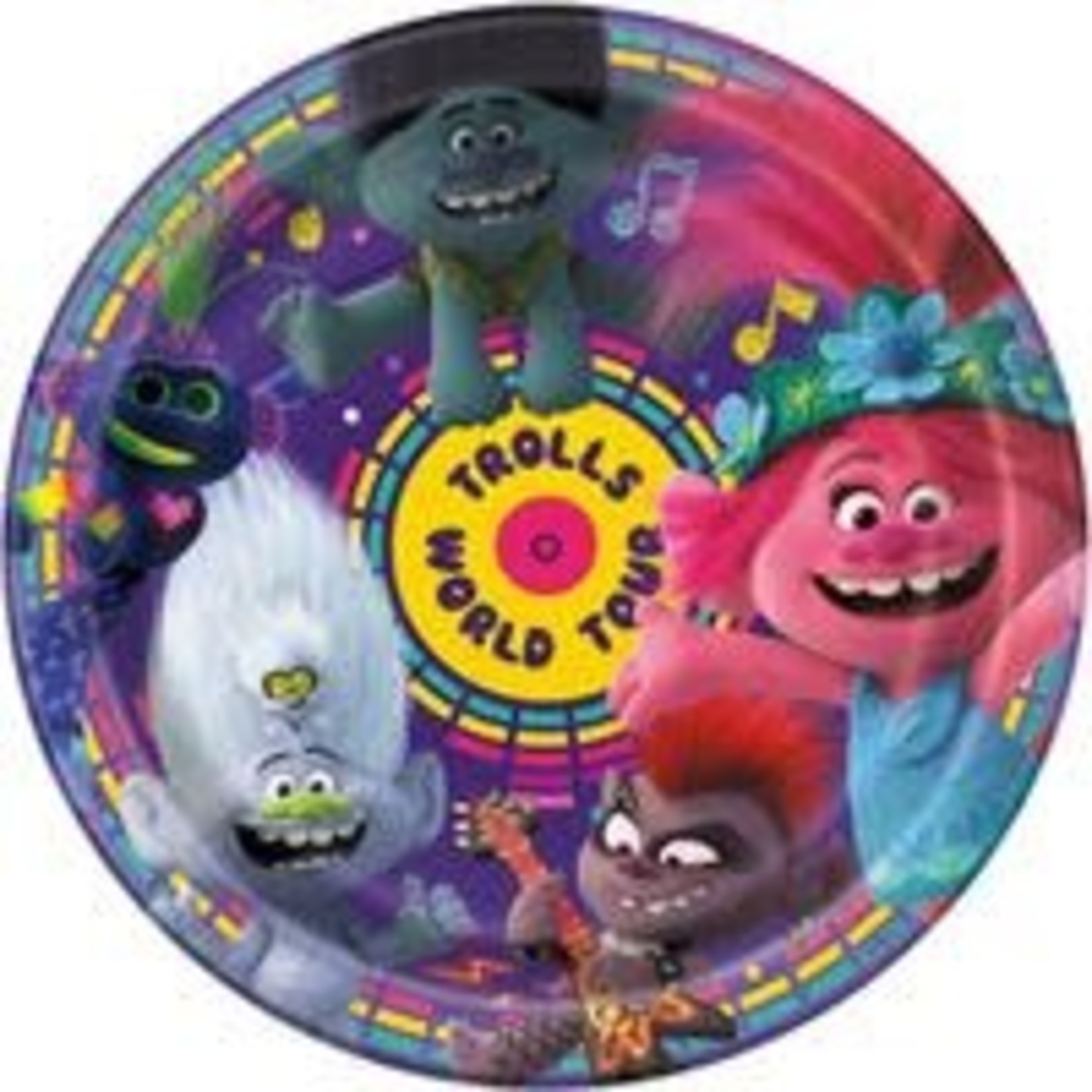 Trolls World Tour Round 9" Dinner Plates 8ct