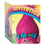 Trolls Invitations w/envelope 8ct