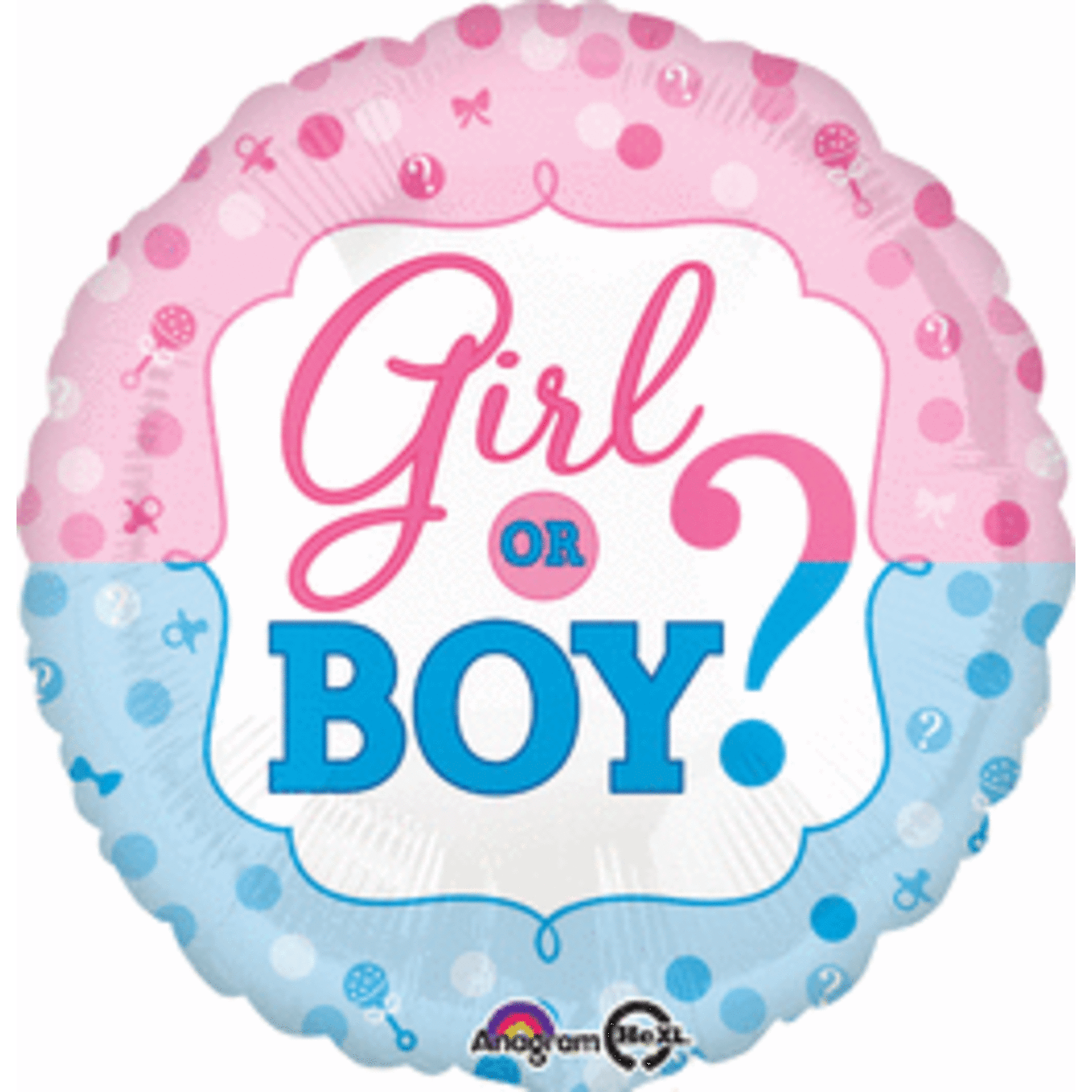 Anagram 18" Girl Or Boy Balloon