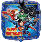 Anagram 18" Happy Bday Justice League Balloon