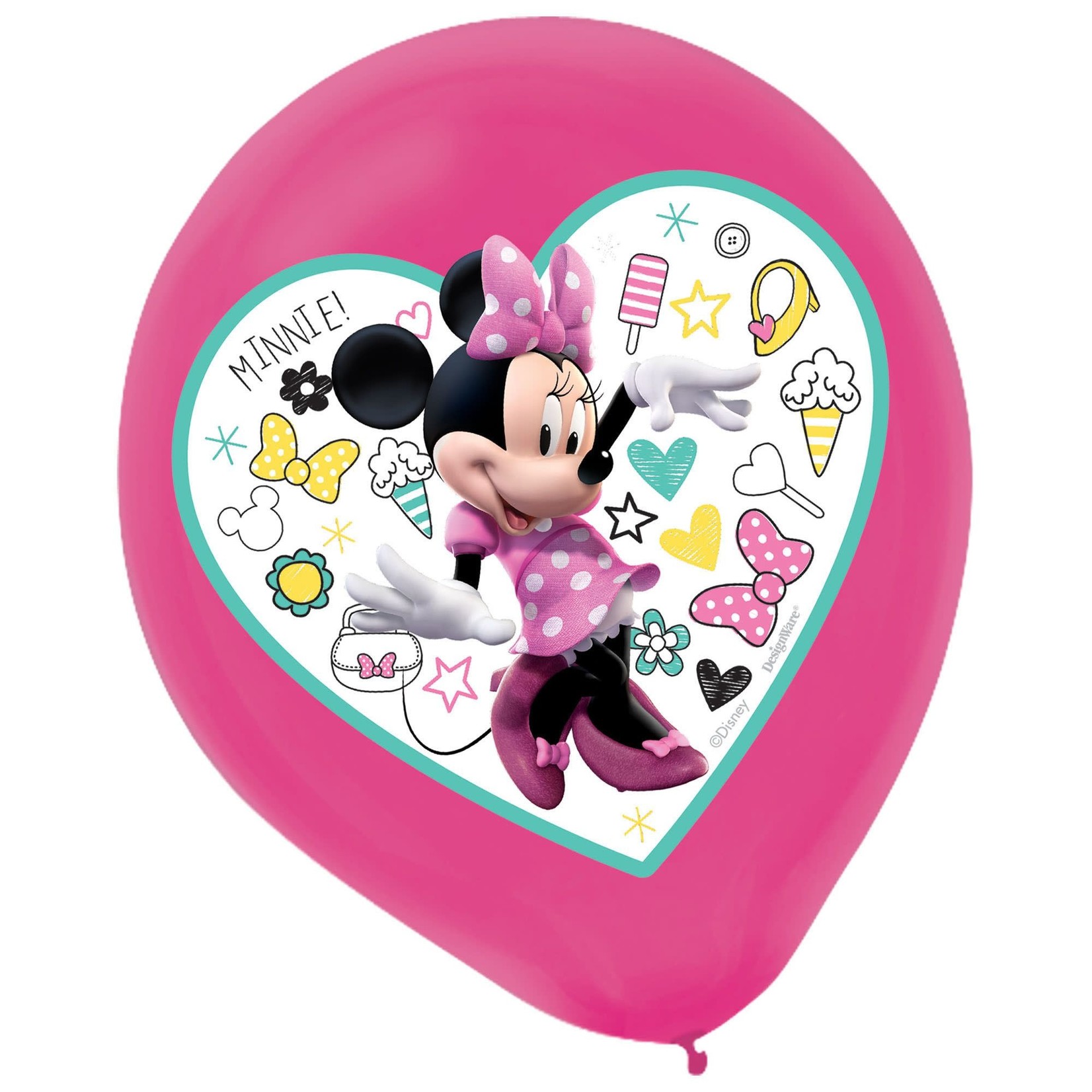Minnie Junior Latex Balloons 5pcs