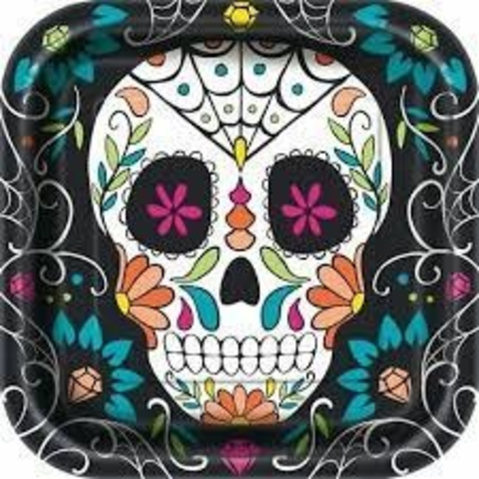 Day of the Dead Square Plate