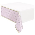 Ballerina Pink & Gold Plastic Tablecover