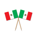 Fiesta  Mexican Flag Sticks