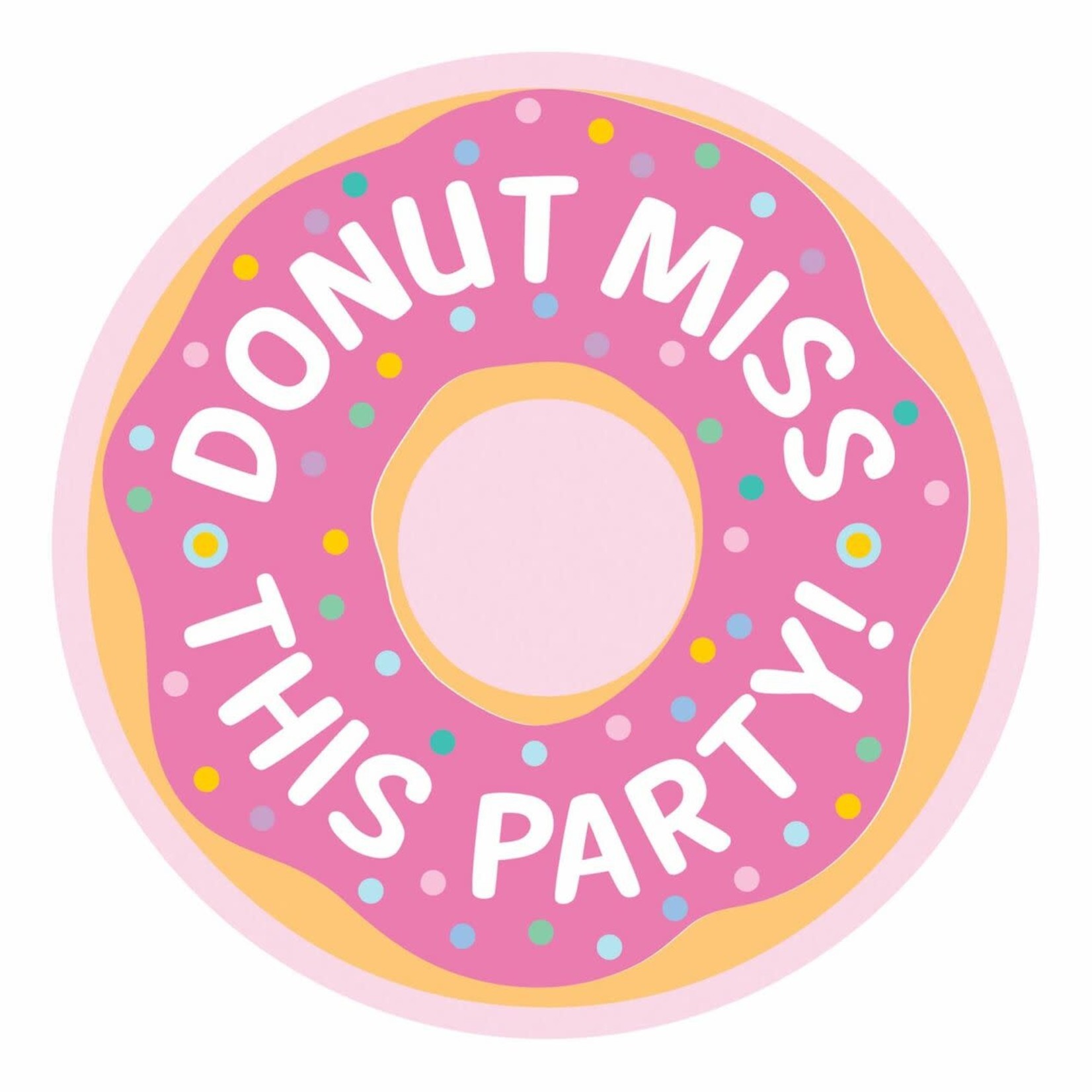 Donut Party Invitations 8pcs