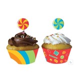 Sugar Buzz Cupcake Wrapper with Topper