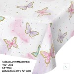 Butterfly Shimmer Paper Table Cover